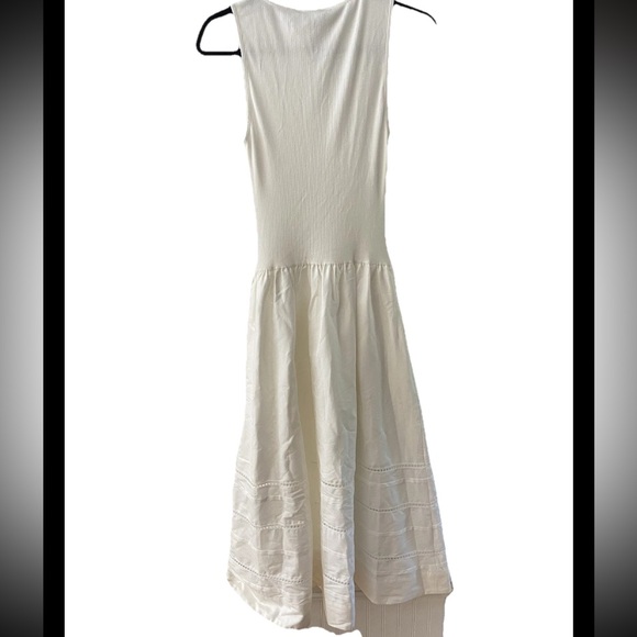 NWT Reformation Idelle midi dress white organic cotton size small - Picture 2 of 10